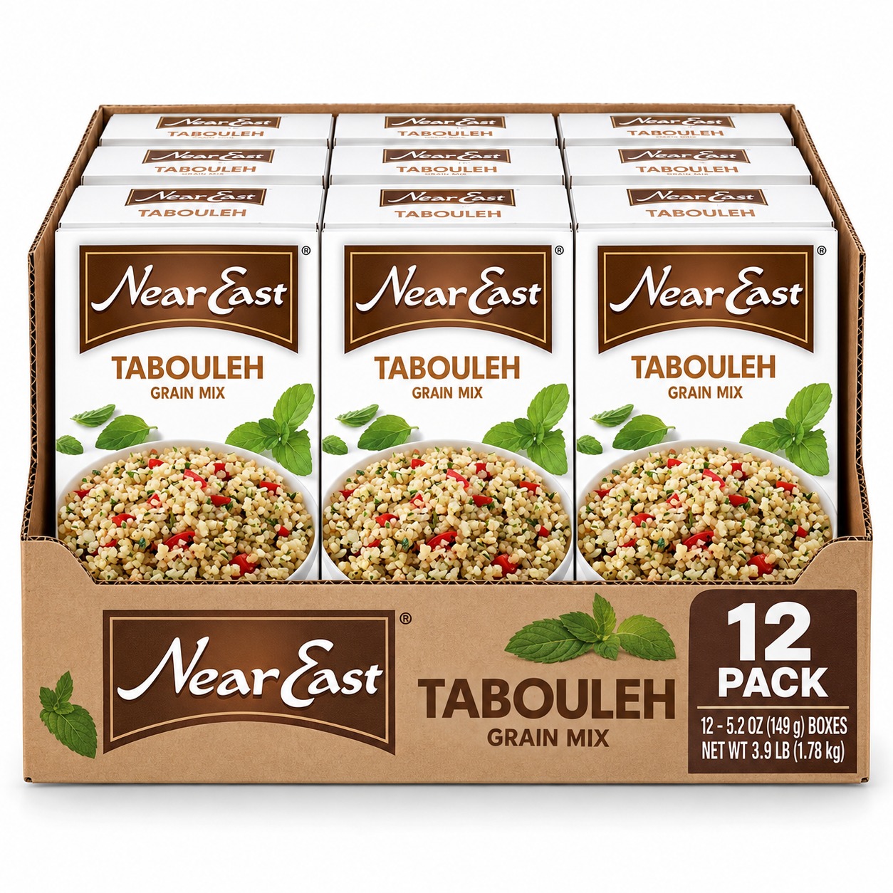 Quaker Near East Tabouleh Whole Grain Salad Mix Boxes 5.25 oz (Pack of 12) Near East