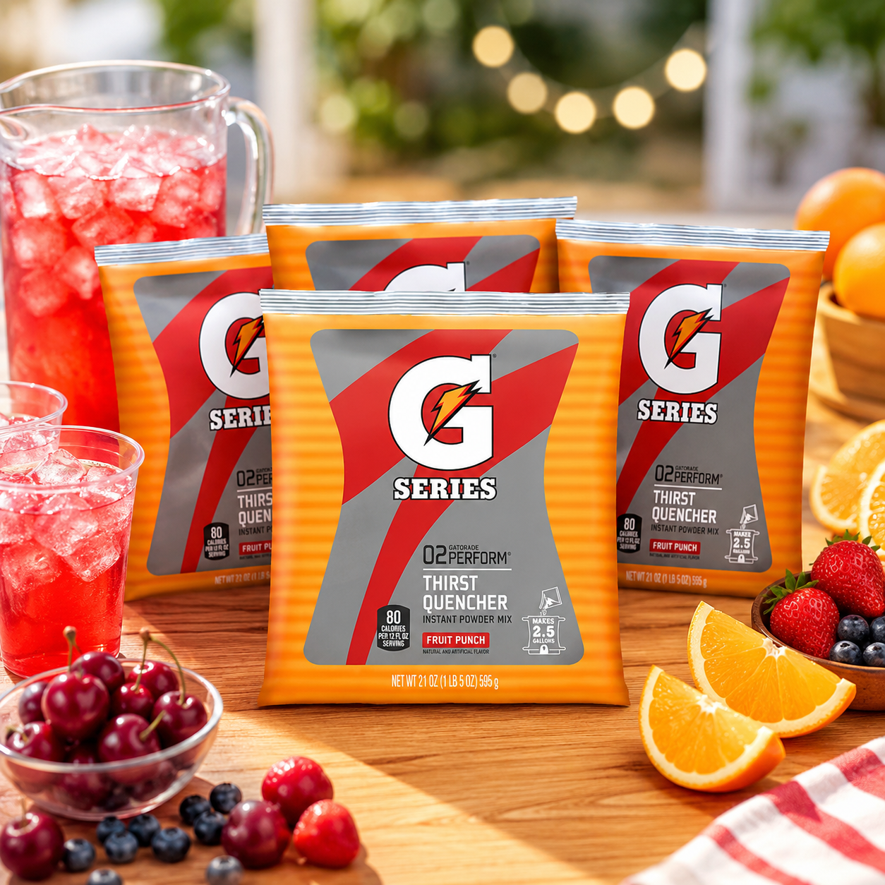 Gatorade Powder Pouch Fruit Punch 84 oz