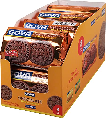 Goya Foods Chocolate Maria Cookies, 3.5 Ounce (Pack of 8)