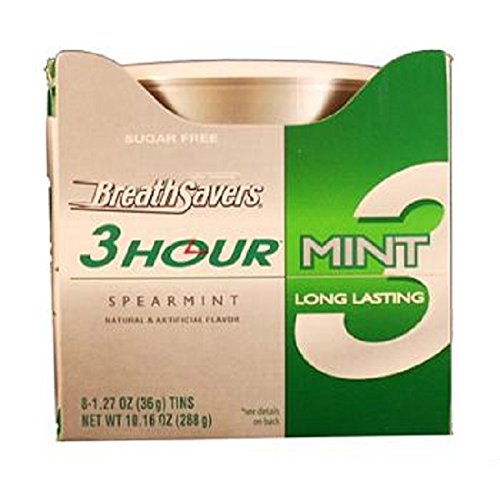 BREATH SAVERS 3HOUR MINT SPEARMINT Can Each 1.27 oz