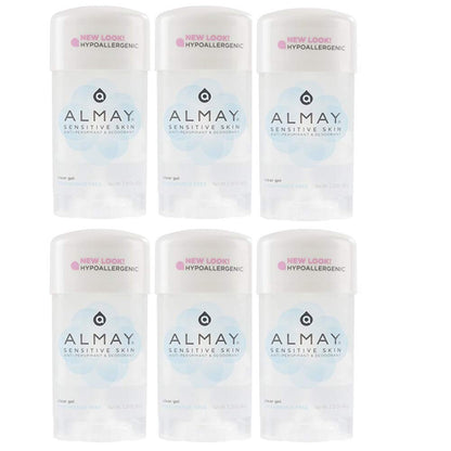 Almay Sensitive Skin Clear Gel Fragrance Free 2.25 oz (Pack of 6)