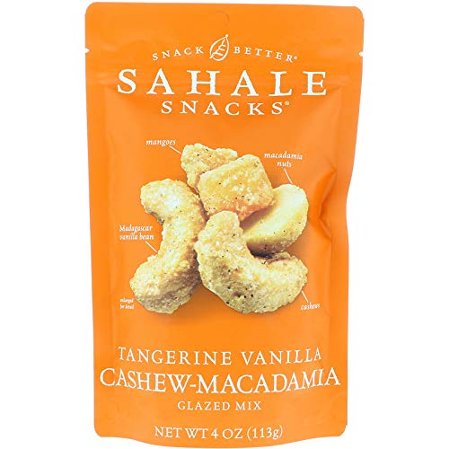 Sahale Snacks Tangerine Vanilla Cashew-Macadamia Glazed Mix, 4 oz (Pack of 2) Sahale Snacks