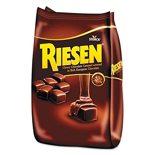 Riesen Dark Chocolate Covered Caramel Candies - Individually Wrapped Soft & Riesen