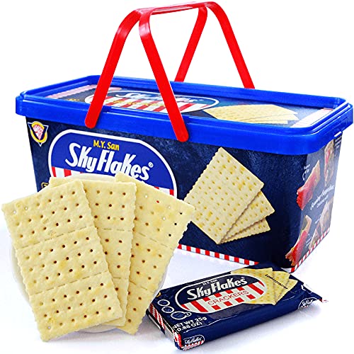 M.Y. San SkyFlakes Filipino Crackers 32 Packs 800g (Pack of 2)