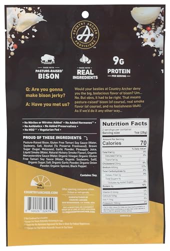 Country Archer, Jerky Bison OrigInchal, 2 Ounce
