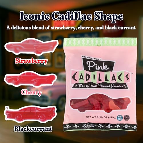 Gerrit's Gummy Pink Cadillacs, 5.2 Ounces
