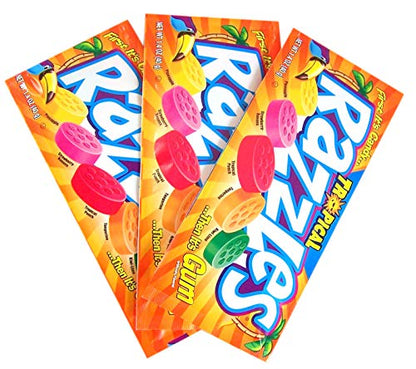 Tropical Fruit Razzles Candy, 1.4 oz (Pack of 3) Razzles