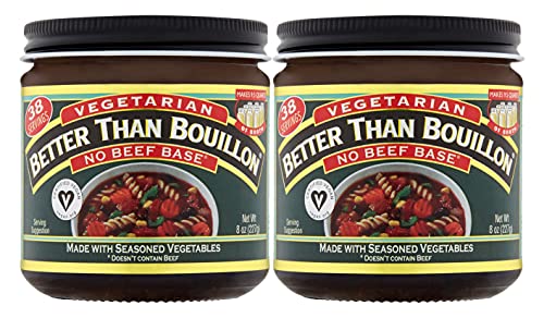 Better Than Bouillon Vegetarian No Beef Base, Made with Seasoned (Pack of 2) Better Than Bouillon