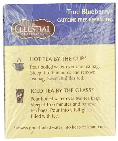 Celestial Seasonings, True Blueberry Herb Tea, 20 ct