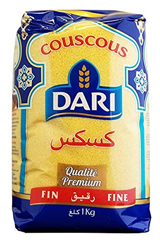 Dari Fine Moroccan Couscous (Pack of 3) 1kg (2.2lb) Each