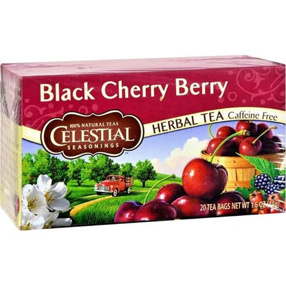 Celestial Seasonings Black Cherry Berry Tea 20 Count (Pack of 2) Tea Bags