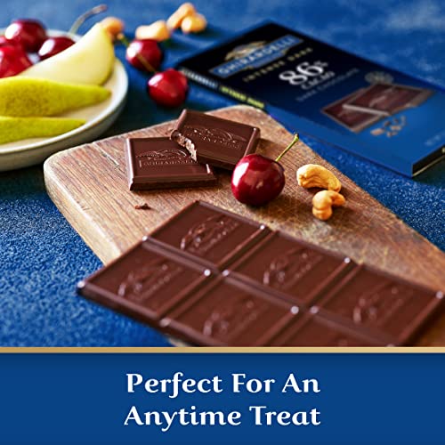 GHIRARDELLI INTENSE DARK Chocolate Bar, 86% Cacao, 3.17 Oz Bar (Pack of 12)