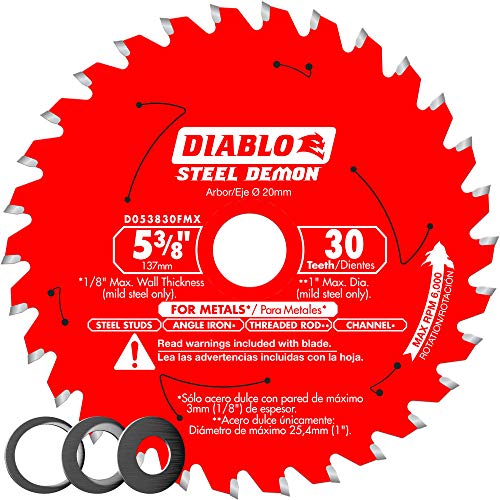Diablo Steel Demon Carbide Saw Blade - 5-3/8" x 30-Teeth (Pack of 3) Diablo