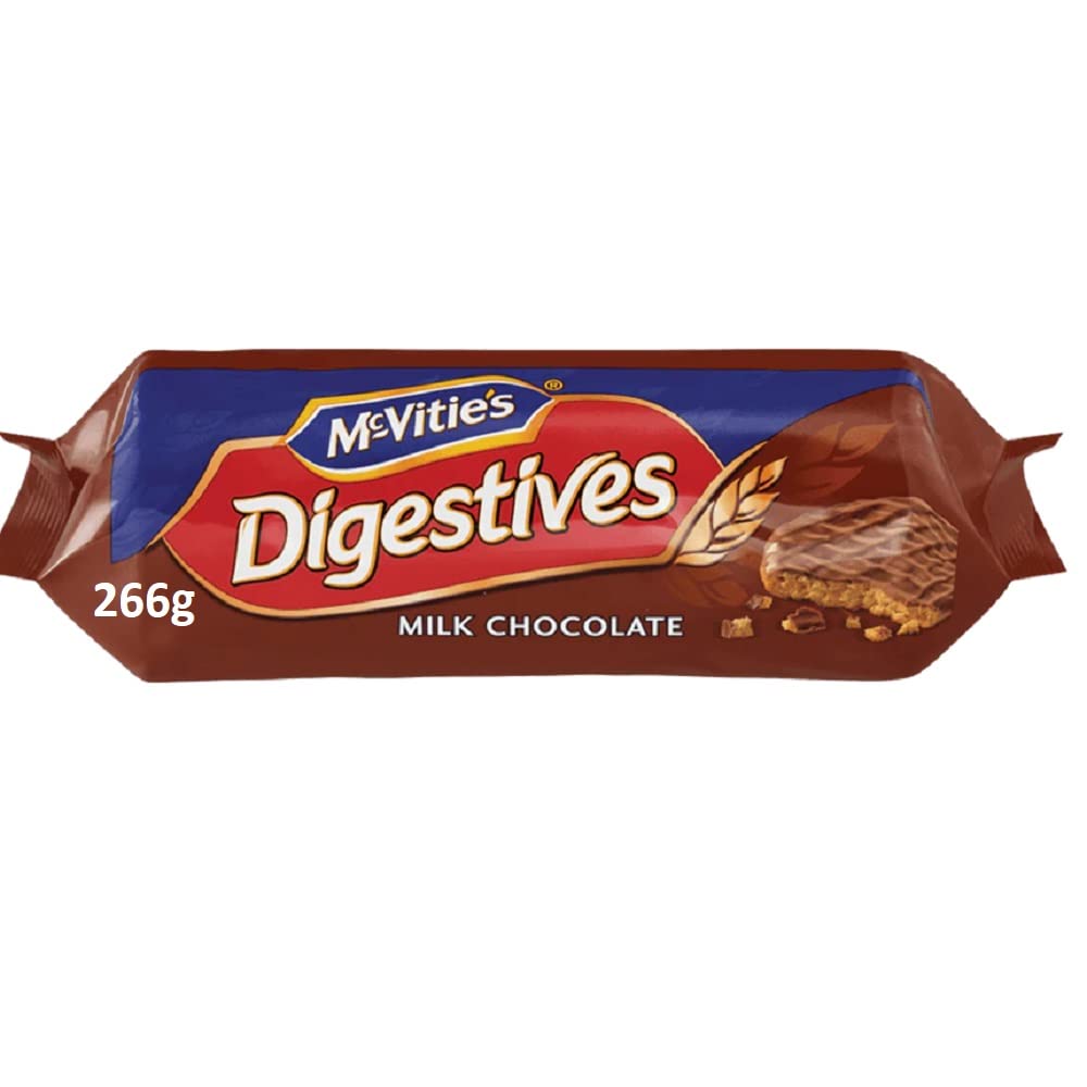 McVitie's Milk Chocolate Digestives Cookies 266g (Pack of 4)