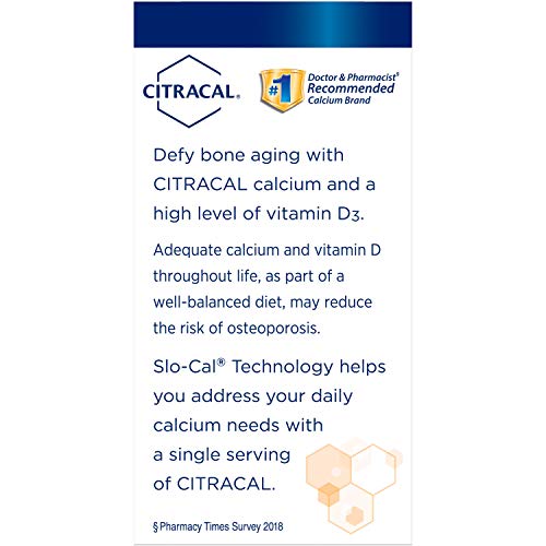 Citracal Calcium + D Slow Release 1200 Tablets 80 Tablets (Pack of 4)