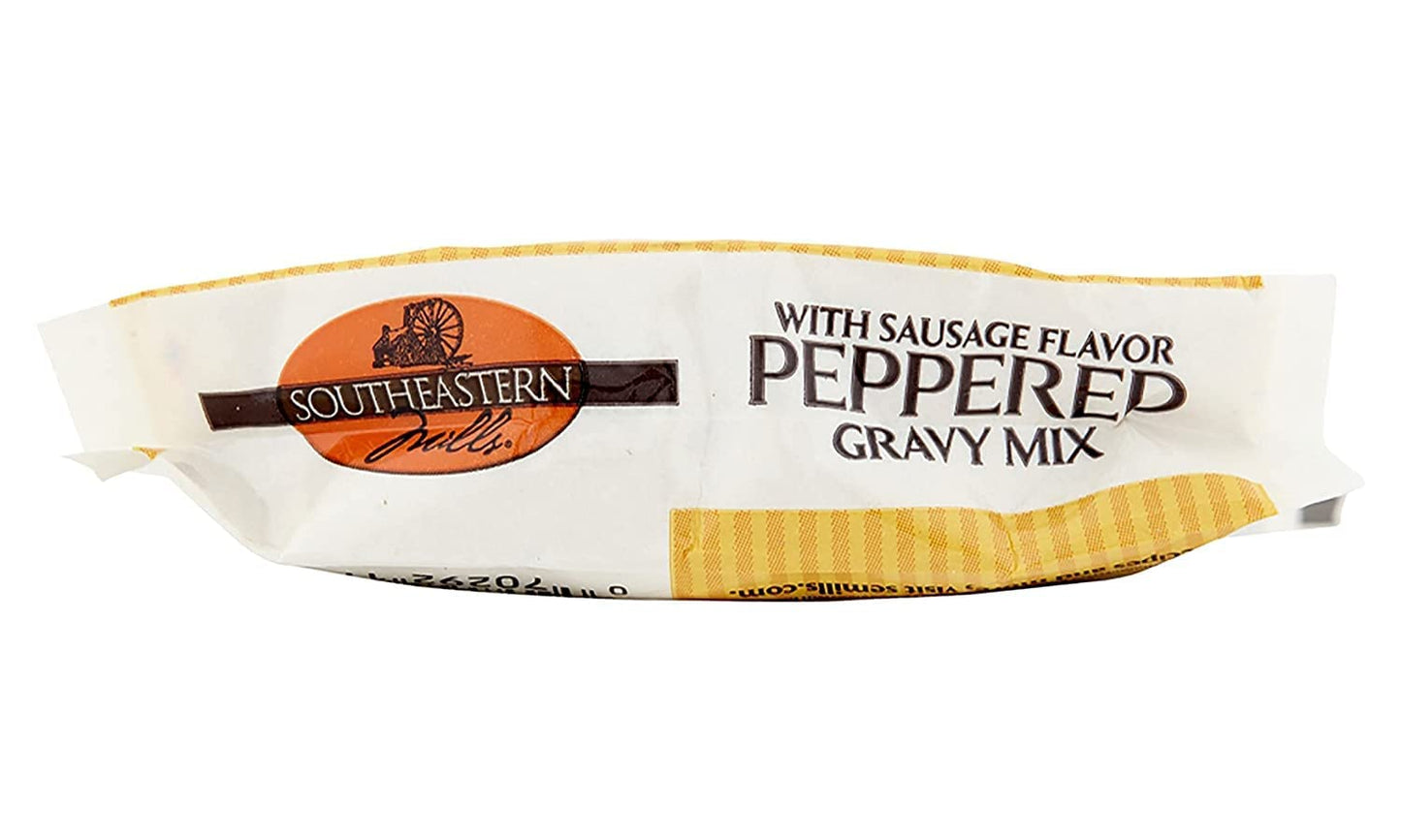 Southeastern Mills Peppered Gravy Mix with Sausage Flavor 2.72 Ounce (Pack of 4)