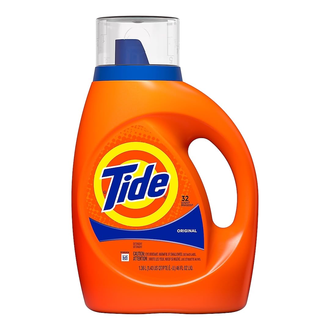Tide Laundry Detergent Liquid Soap, Original, 32 Loads, 46 fl oz, 46 fl oz Tide