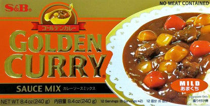 S&B Mild GOLDEN CURRY Sauce Mix 8.4 oz (Pack of 2) S&B