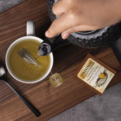 Twinings Camomile, Honey & Vanilla Herbal Tea - Naturally Caffeine-Free Camomile Tea Bags Individually Wrapped, 20 Count Ea (Pack of 2)