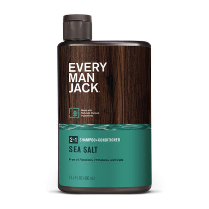 Every Man Jack, Shampoo 2 In 1 Sea Salt, 13.5 Fl Oz