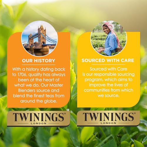 Twinings Camomile, Honey & Vanilla Herbal Tea - Naturally Caffeine-Free Camomile Tea Bags Individually Wrapped, 20 Count Ea (Pack of 2)