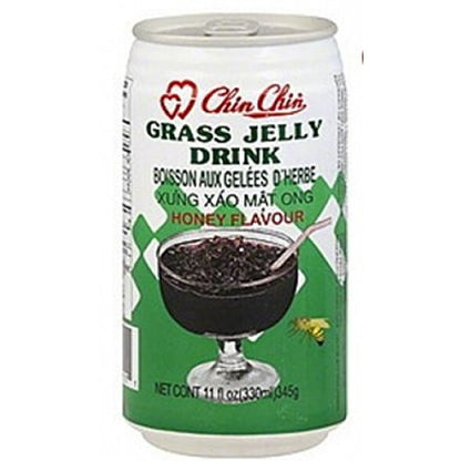 Chin Chin Grass Jelly Drink, Honey Flavor, 10.7 fl oz (Pack of 24) Chin Chin