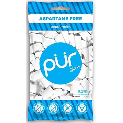 Pur Gum Peppermint, 2.72 Ounce , (Pack of 3)