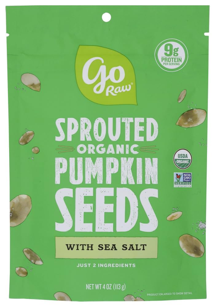 Go Raw Sprouted Go Raw Sprouted Pumpkin Seeds with Sea Salt 4Oz