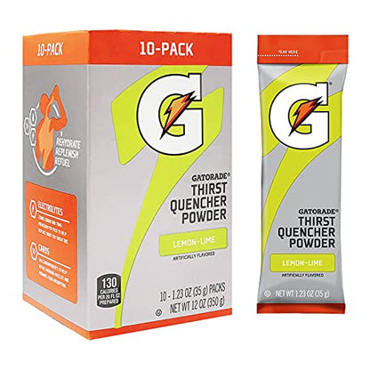 The Gatorade Company Thirst Quencher Powder, 1.23 oz Packets (Pack of 10) Gatorade