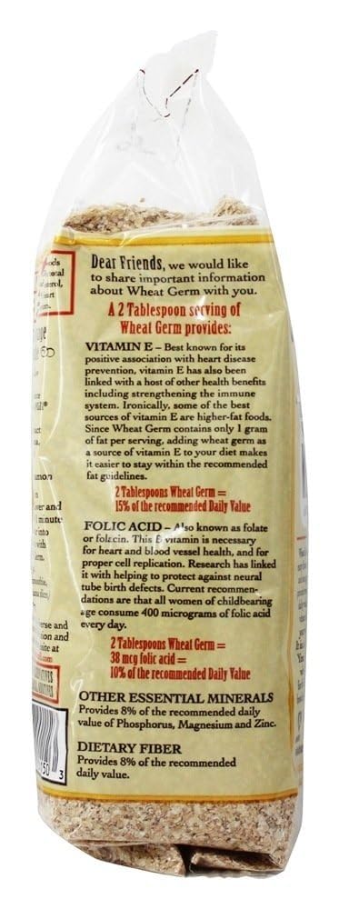 Bob's Red Mill Wheat Germ Natural Raw Grain 12 oz (Pack of 2)