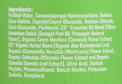 Everyone 3-in-1 Kids Soap Body Wash Bubble Bath Shampoo 32 Ounce Tropical Coconut for Toddlers Tweens and Teens
