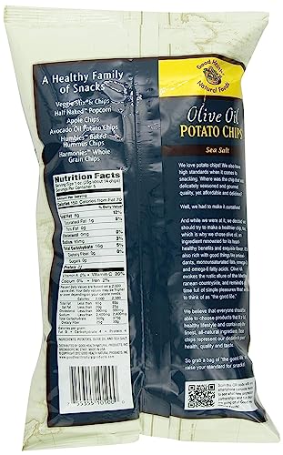 Good Health Olive Oil Kettle Style Chips with Sea Salt 5 oz. Bag (Pack of 4)