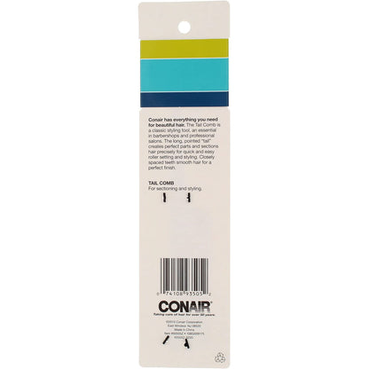 Conair Hard Rubber Tail Comb (Pack of 3)