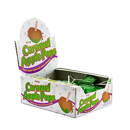 Tootsie Roll Caramel Pops Package APPLE 48 Count Tootsie Roll