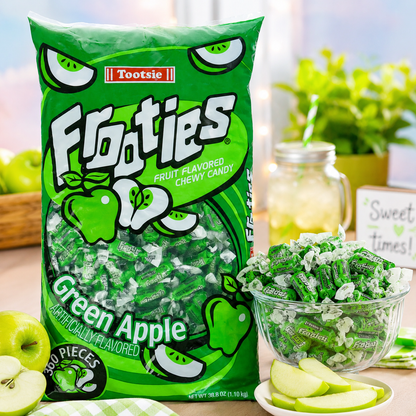 Tootsie Rolls Frooties Green Apple Candy Chewy Fruit Flavored Treats