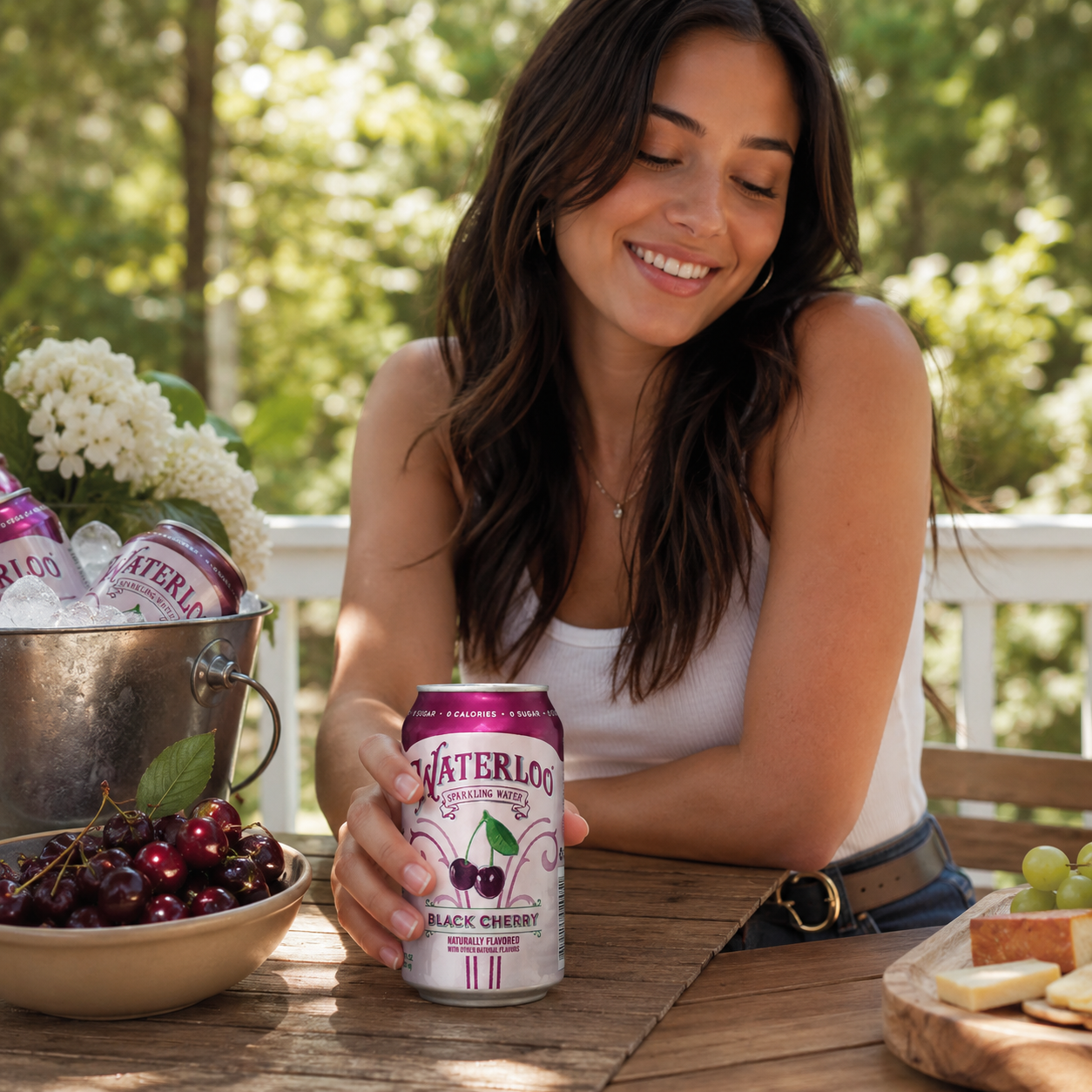 Waterloo Sparkling Water Black Cherry 12 Fl Oz