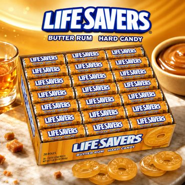 Lifesavers Butter Rum Candy, 14 Count (Pack of 20)