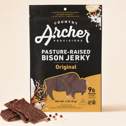 Country Archer, Jerky Bison OrigInchal, 2 Ounce