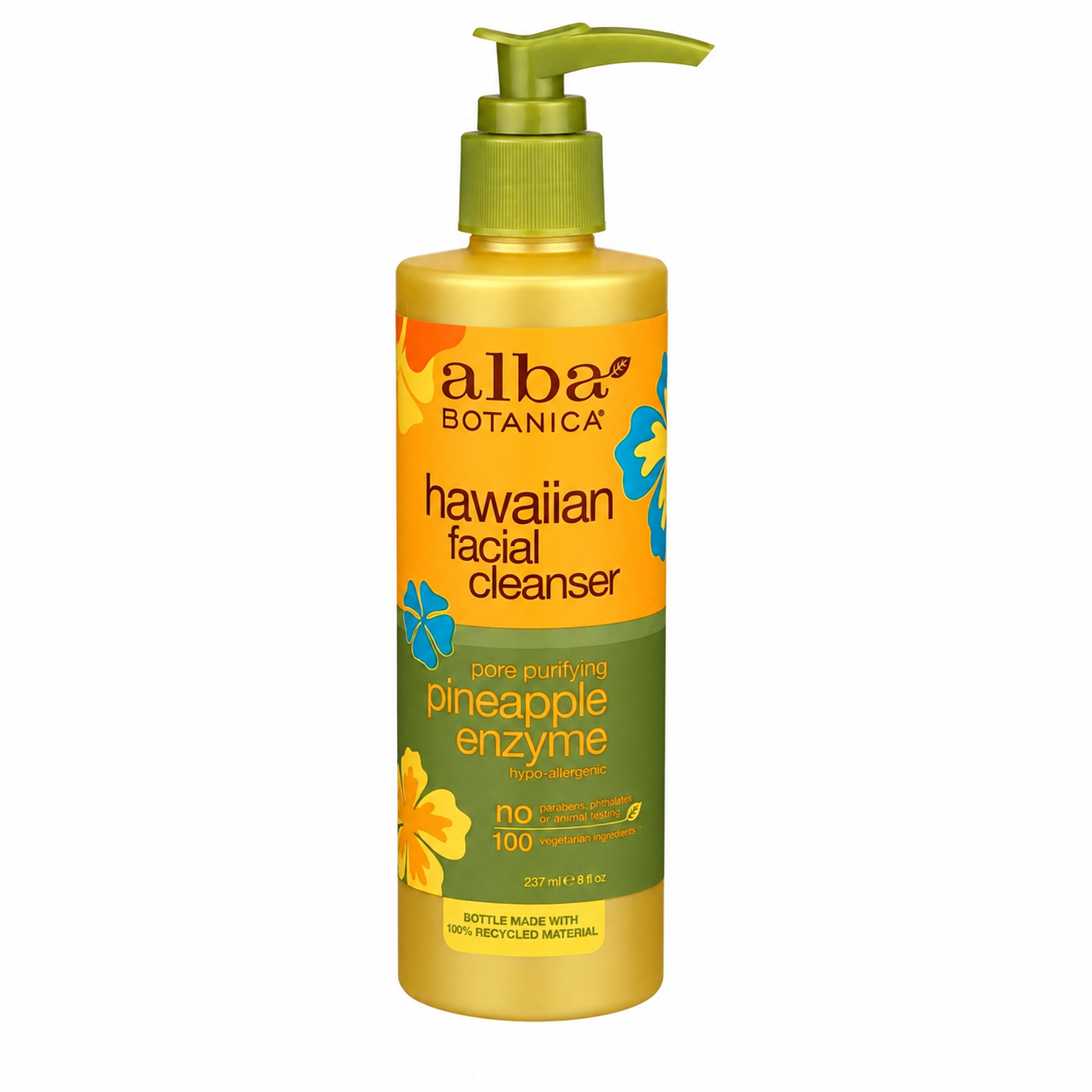Alba Botanica Hawaiian Enzyme Face Cleanser, Pineapple, 8 oz