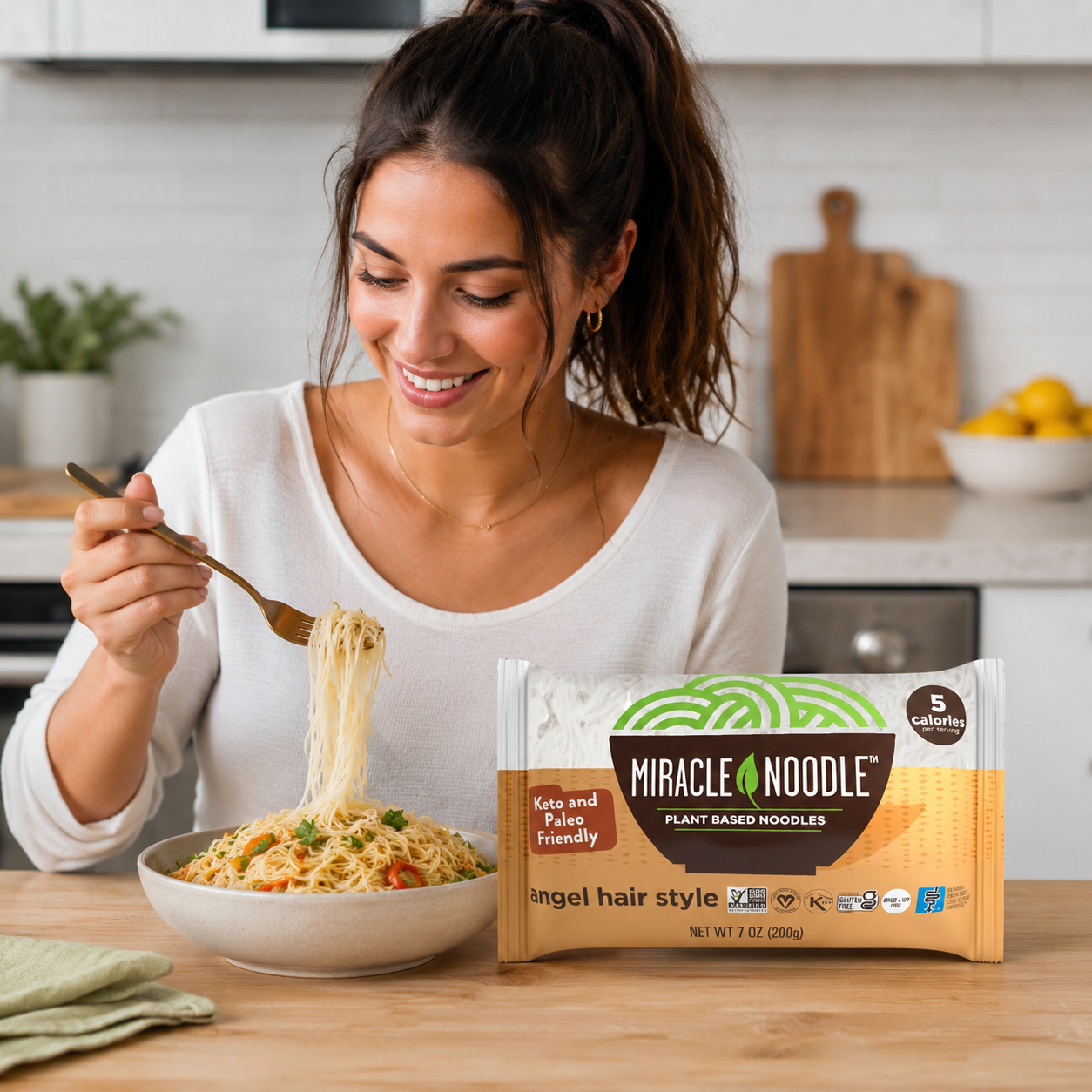 Miracle Noodle Pasta, Angel Hair, 7 Ounce