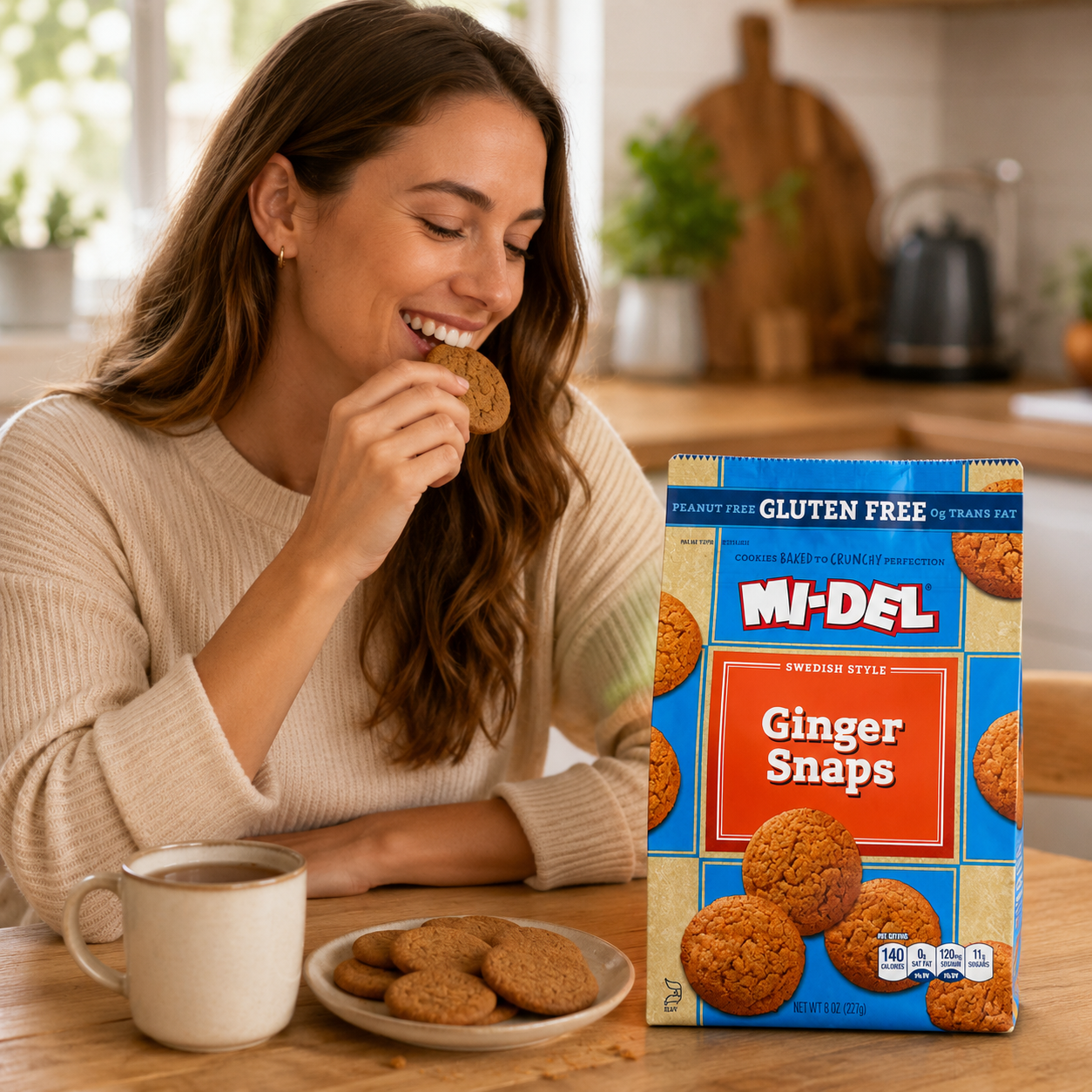 Midel Ginger Snaps, Gluten Free 8 Ounce (Pack of 8)