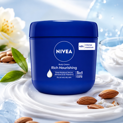Nivea Rich Nourishing Body Cream Dry Skin Almond Oil 400 ml