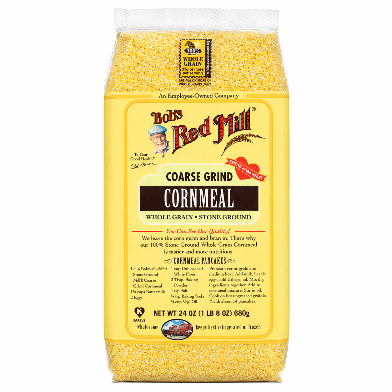 Bob's Red Mill Cornmeal Coarse Grind 24.0 OZ (Pack of 2)