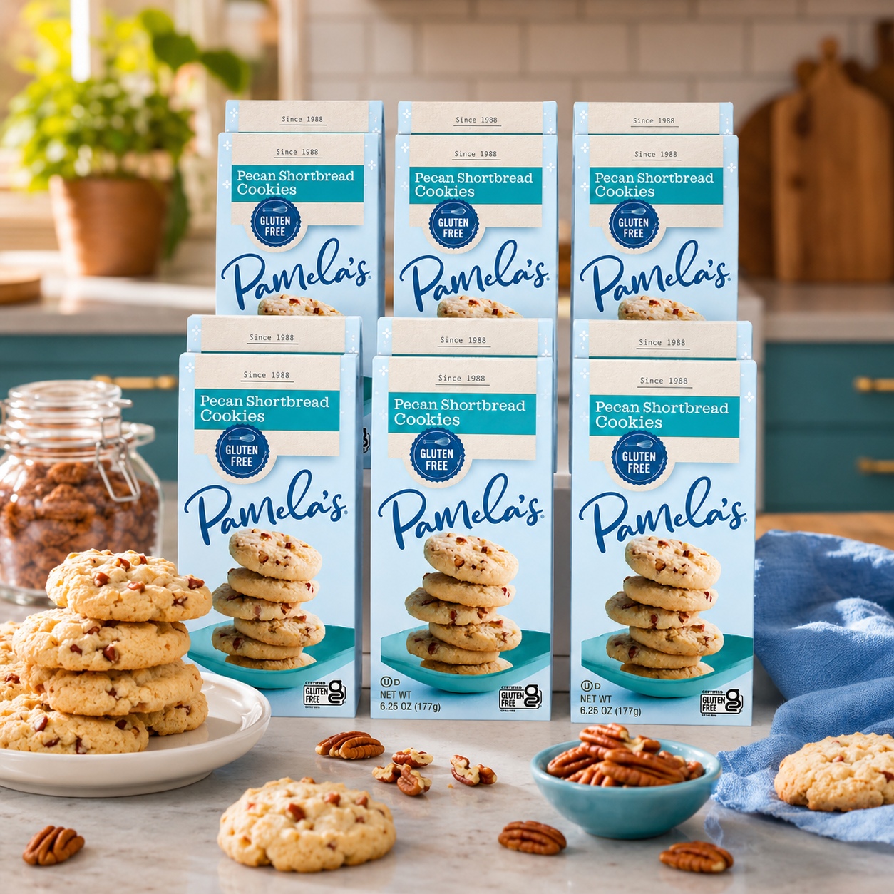 Pamela's Products Pecan Shortbread Gluten Free Cookies 6.25 oz