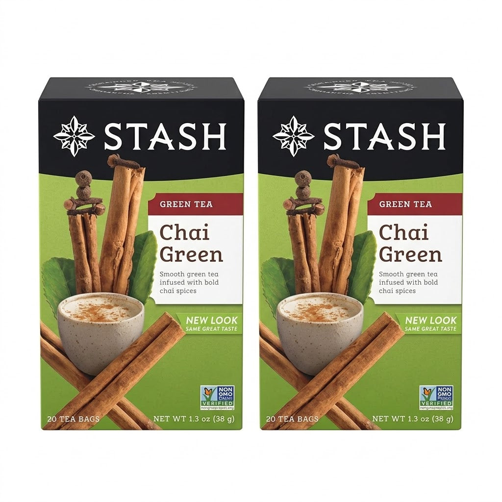 Stash Tea Chai Green Tea, 20 Count (Pack of 2) Stash Tea