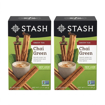 Stash Tea Chai Green Tea, 20 Count (Pack of 2) Stash Tea