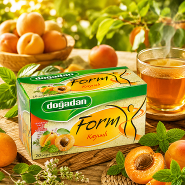 Dogadan Form Mixed Herbal Tea with Apricots 20 Tea Bags (Pack of 3)