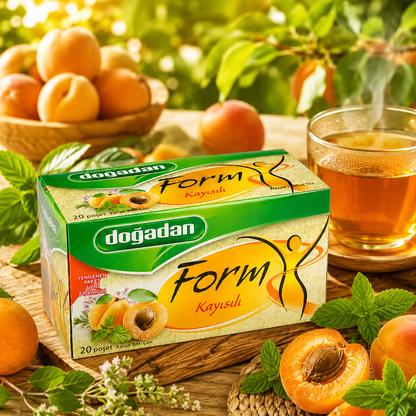 Dogadan Form Mixed Herbal Tea with Apricots 20 Tea Bags (Pack of 3)