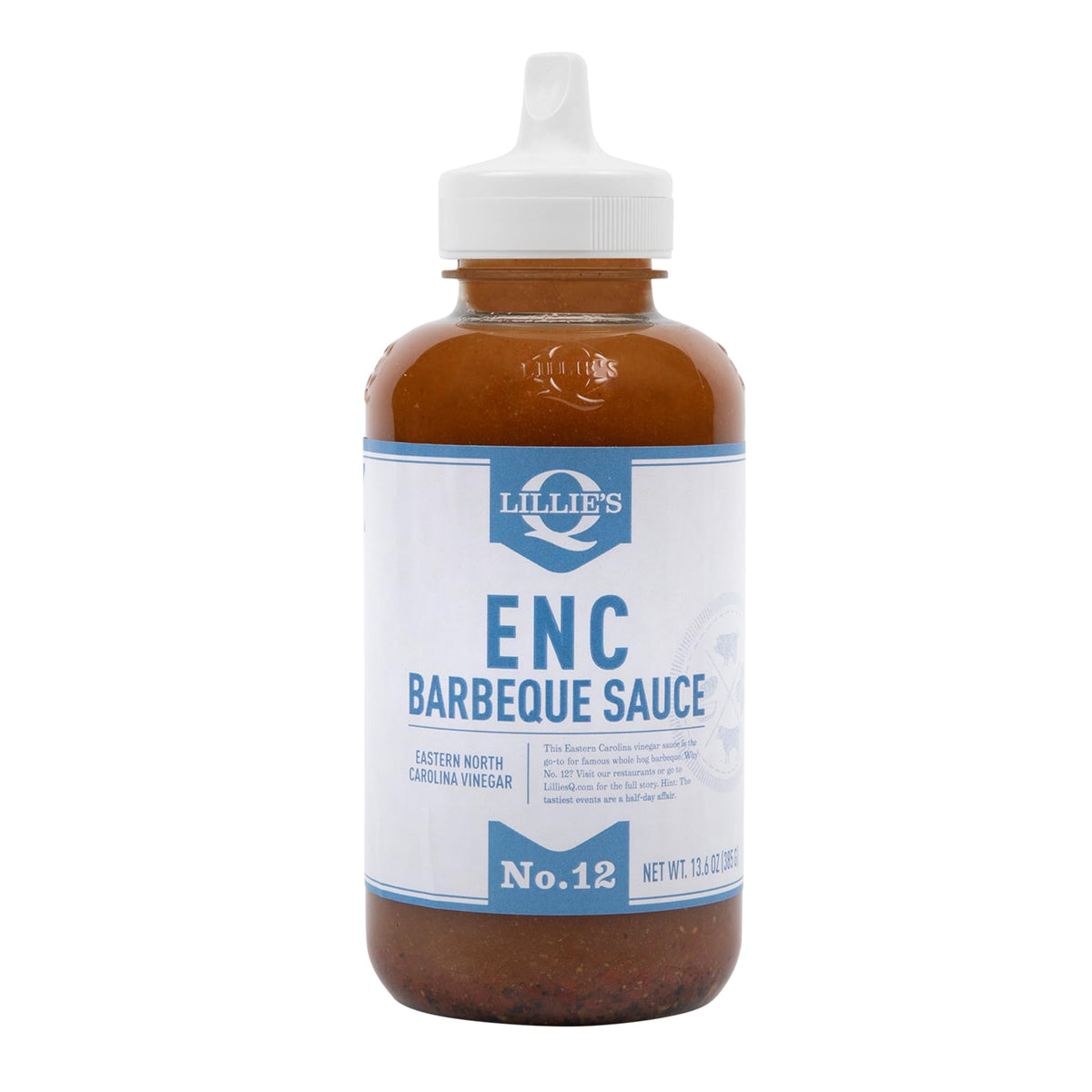 Lillie's Q - ENC Barbeque Sauce, Gourmet Spicy Vinegar BBQ Flavor (13.6 oz) Lillie's Q