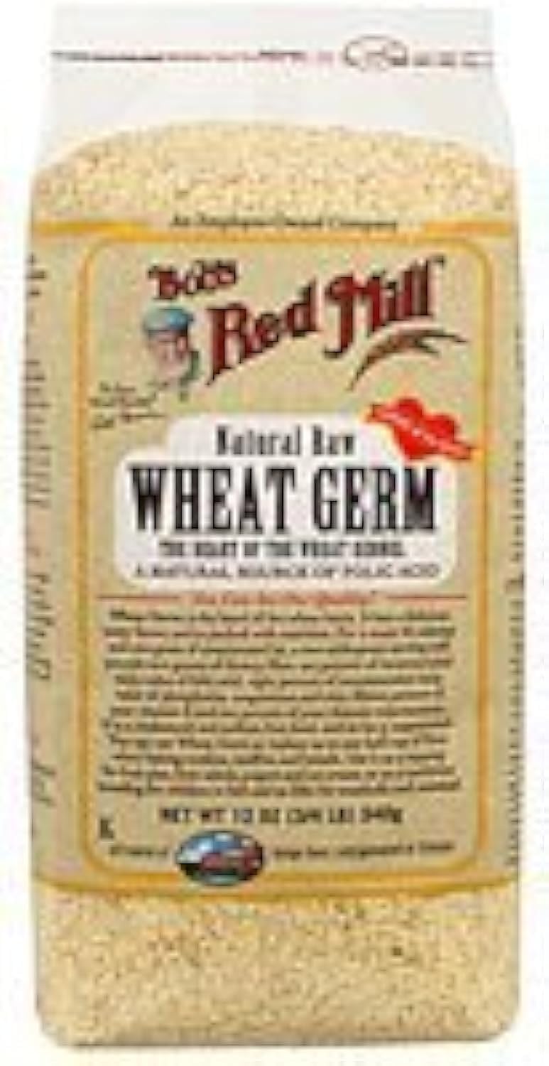 Bob's Red Mill Wheat Germ Natural Raw Grain 12 oz (Pack of 2)